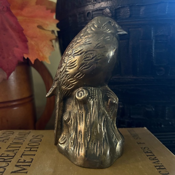 Solid Brass Bird Figurine - Picture 3 of 7